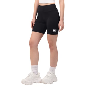 Women's Starter Black New York Giants Biker Shorts