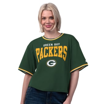 Women's Starter  Green Green Bay Packers Ace Cropped T-Shirt