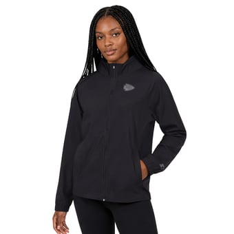Women's Starter  Black Kansas City Chiefs Athleisure Lightweight Full-Zip Raglan Jacket