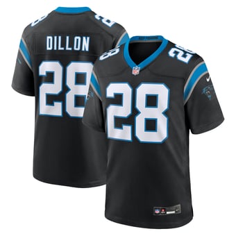Men's Nike AJ Dillon Black Carolina Panthers Team Game Jersey