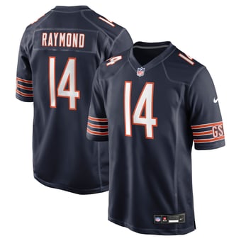 Men's Nike Kalif Raymond  Navy Chicago Bears Team Game Jersey