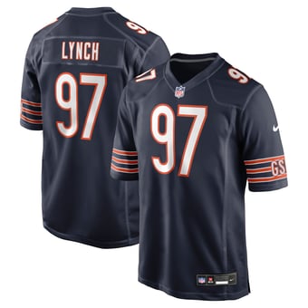Men's Nike James Lynch Navy Chicago Bears Team Game Jersey