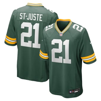 Men's Nike Benjamin St-Juste  Green Green Bay Packers Team Game Jersey