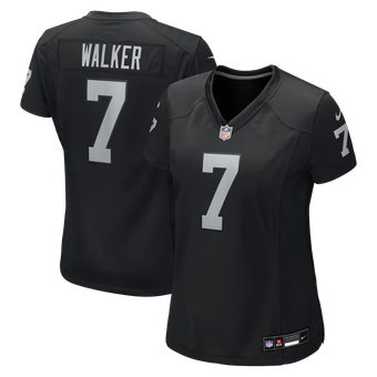Women's Nike Quay Walker  Black Las Vegas Raiders Team Game Jersey