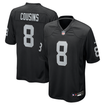 Men's Nike Kirk Cousins  Black Las Vegas Raiders Team Game Jersey