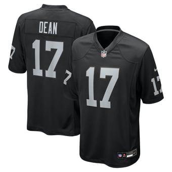 Men's Nike Nakobe Dean  Black Las Vegas Raiders Team Game Jersey
