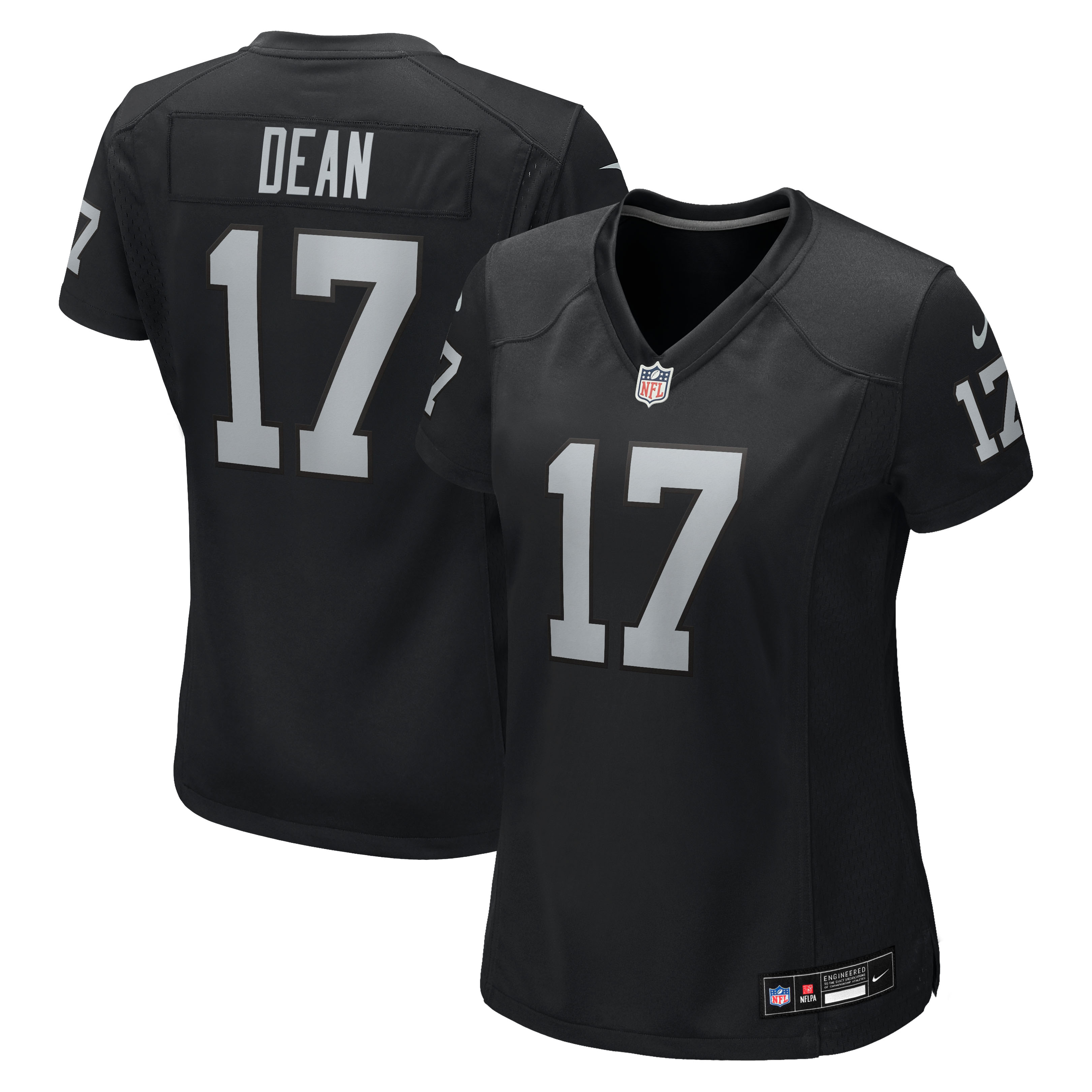 Women's Nike Nakobe Dean Black Las Vegas Raiders Team Game Jersey
