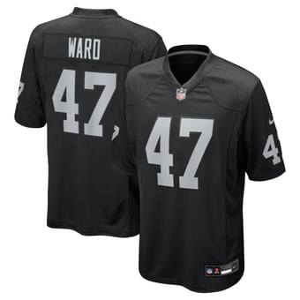 Men's Nike Alex Ward  Black Las Vegas Raiders Team Game Jersey