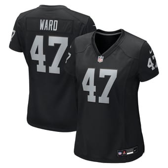 Women's Nike Alex Ward  Black Las Vegas Raiders Team Game Jersey