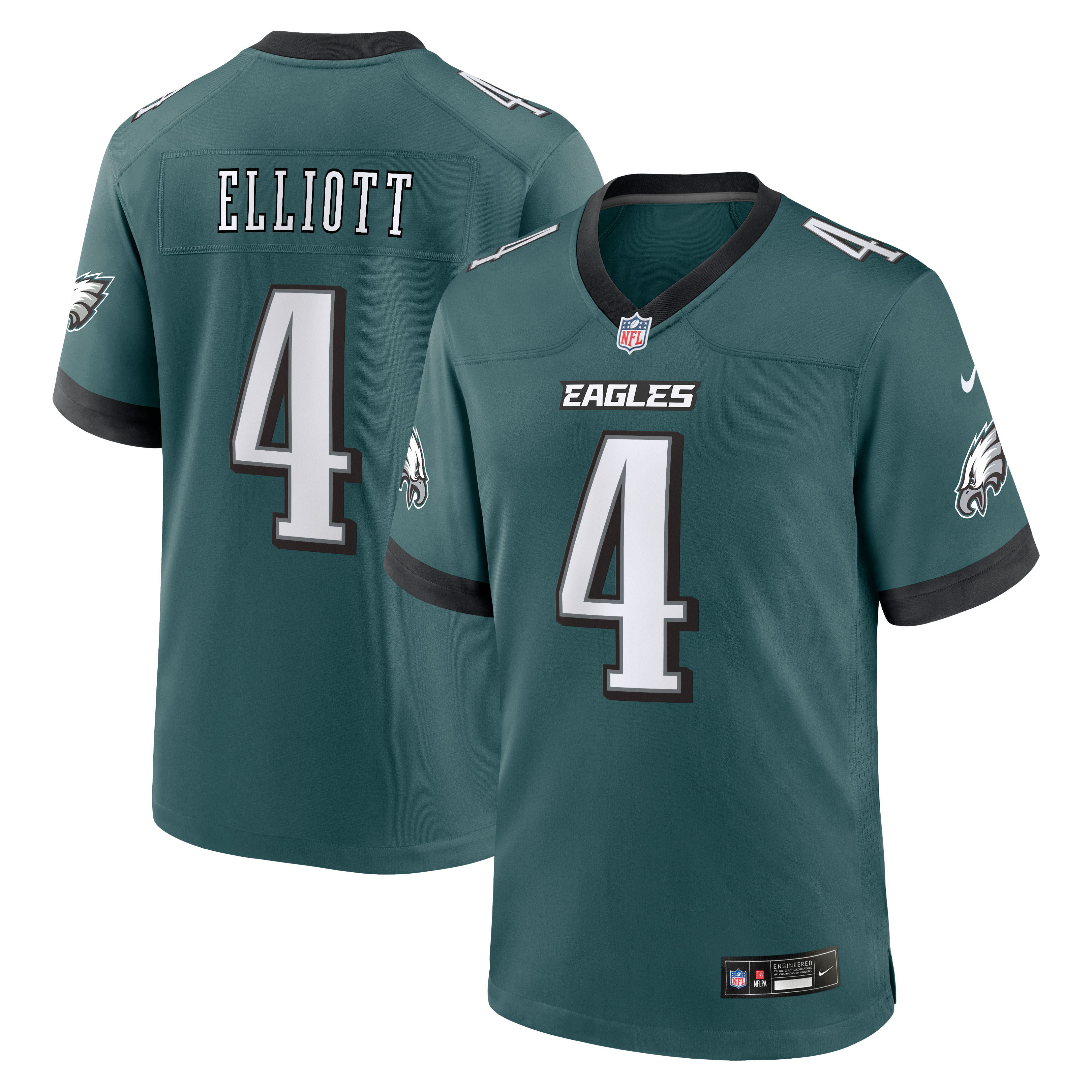 Men's Nike Jake Elliott  Midnight Green Philadelphia Eagles Team Game Jersey