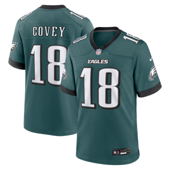 Men's Nike Britain Covey  Midnight Green Philadelphia Eagles Team Game Jersey