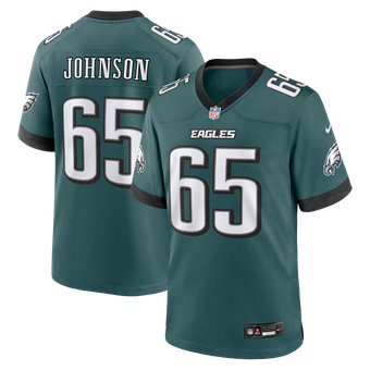 Men's Nike Lane Johnson  Midnight Green Philadelphia Eagles Team Game Jersey