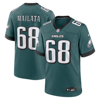 Men's Nike Jordan Mailata  Midnight Green Philadelphia Eagles Team Game Jersey
