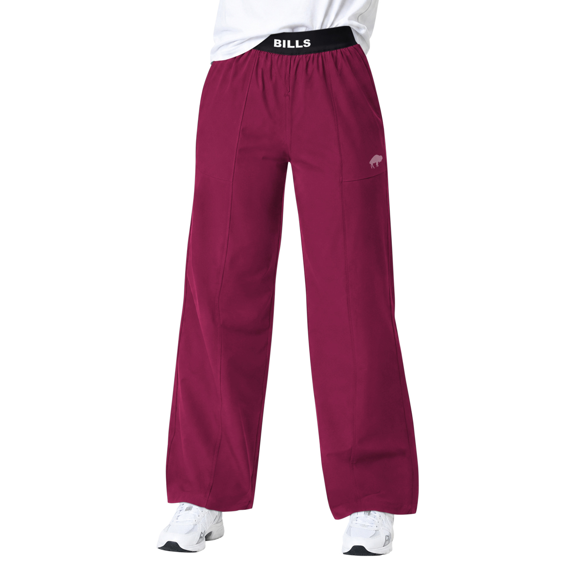 Women's Starter Maroon Buffalo Bills Athleisure Wide-Leg Trousers