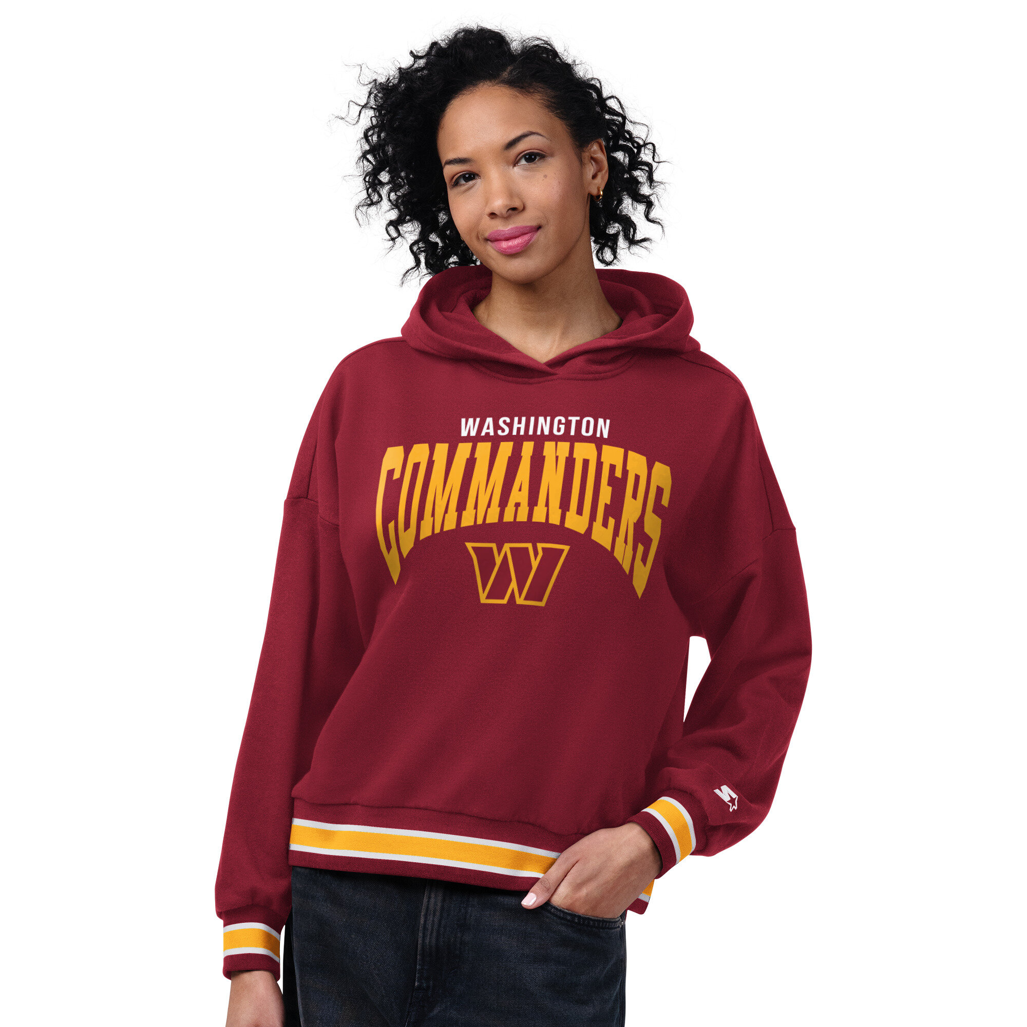 Starter Women's Burgundy Washington Commanders Home Plate Hoodie - Burgundy
