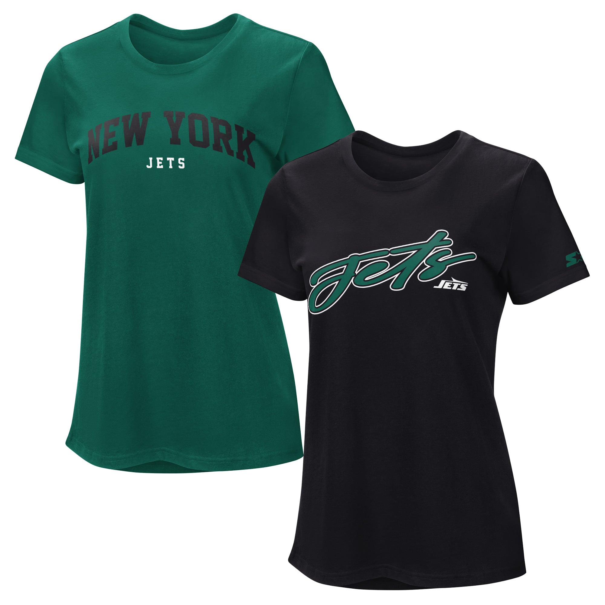 Women's Starter Green/Black New York Jets T-Shirt Combo Pack
