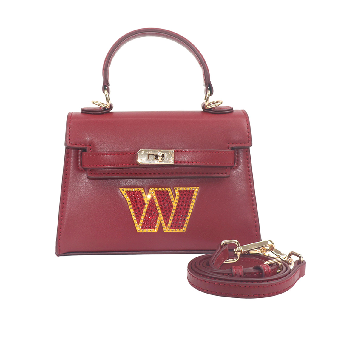 FABGATING by Cuce Washington Commanders Team Color Vegan Leather Mini Purse
