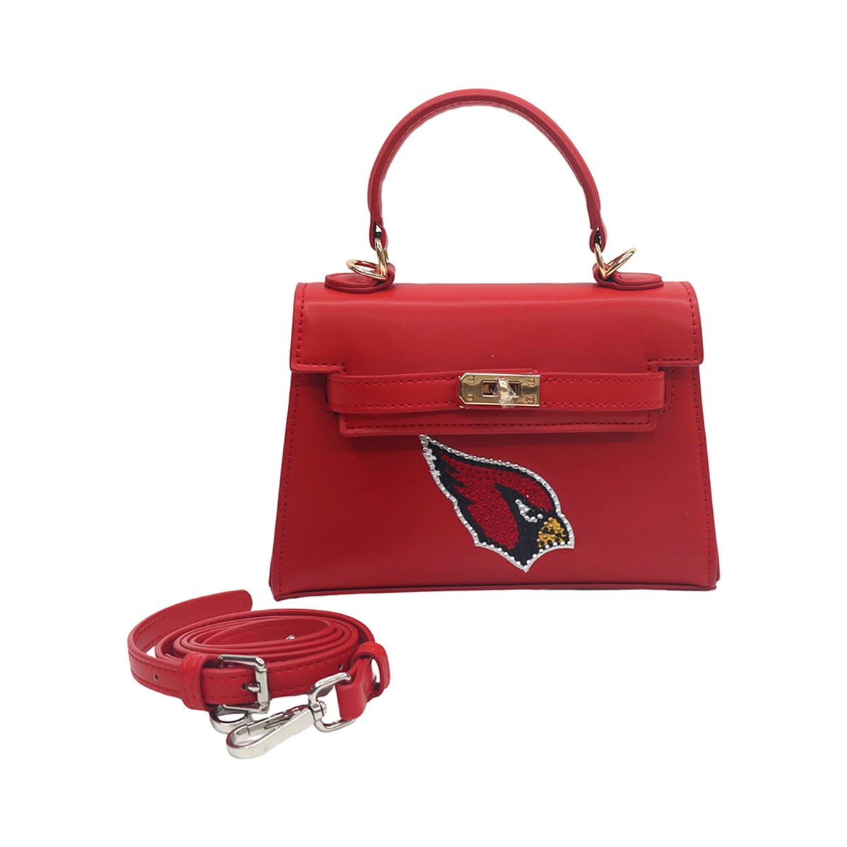 Cuce Arizona Cardinals Team Color Vegan Leather Mini Purse Cuce Arizona Cardinals Team Color Vegan Leather Mini Purse