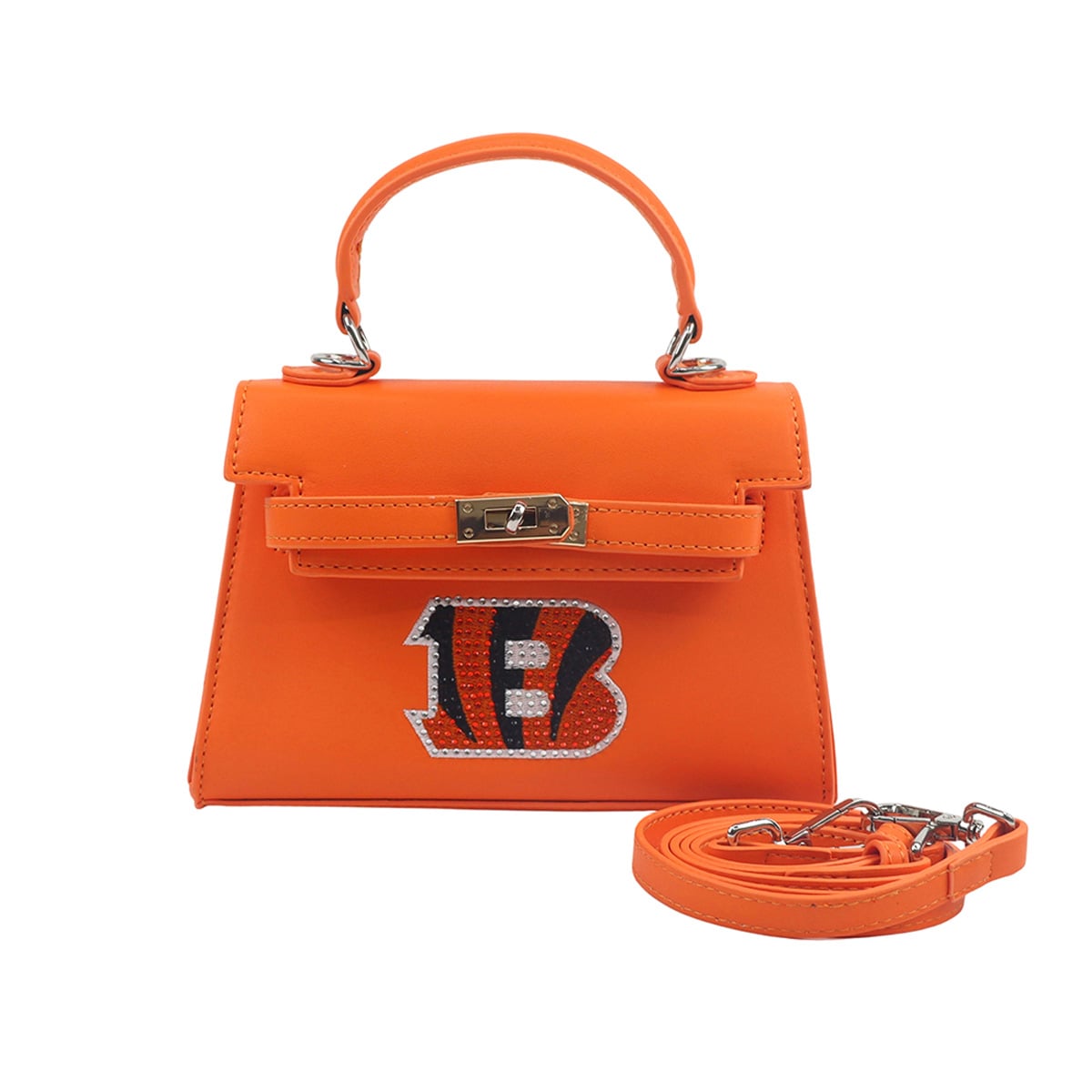 Cuce Cincinnati Bengals Team Color Vegan Leather Mini Purse