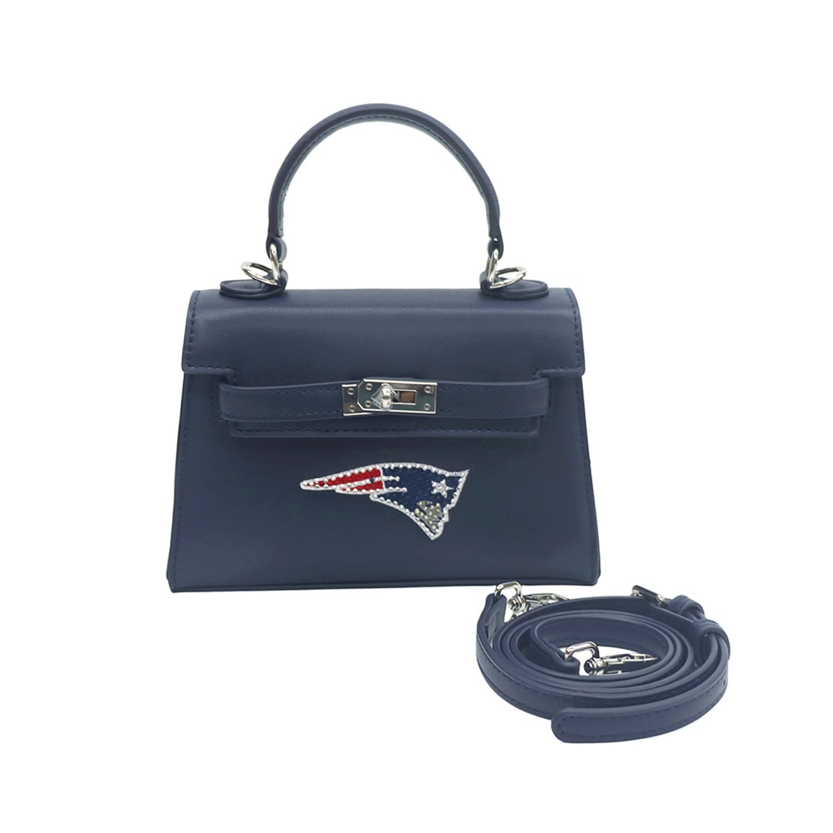Cuce New England Patriots Team Color Vegan Leather Mini Purse