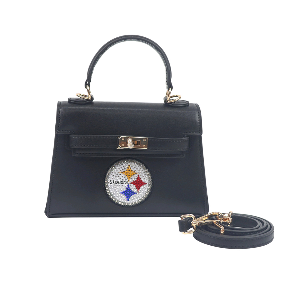 FABGATING by Cuce Pittsburgh Steelers Team Color Vegan Leather Mini Purse