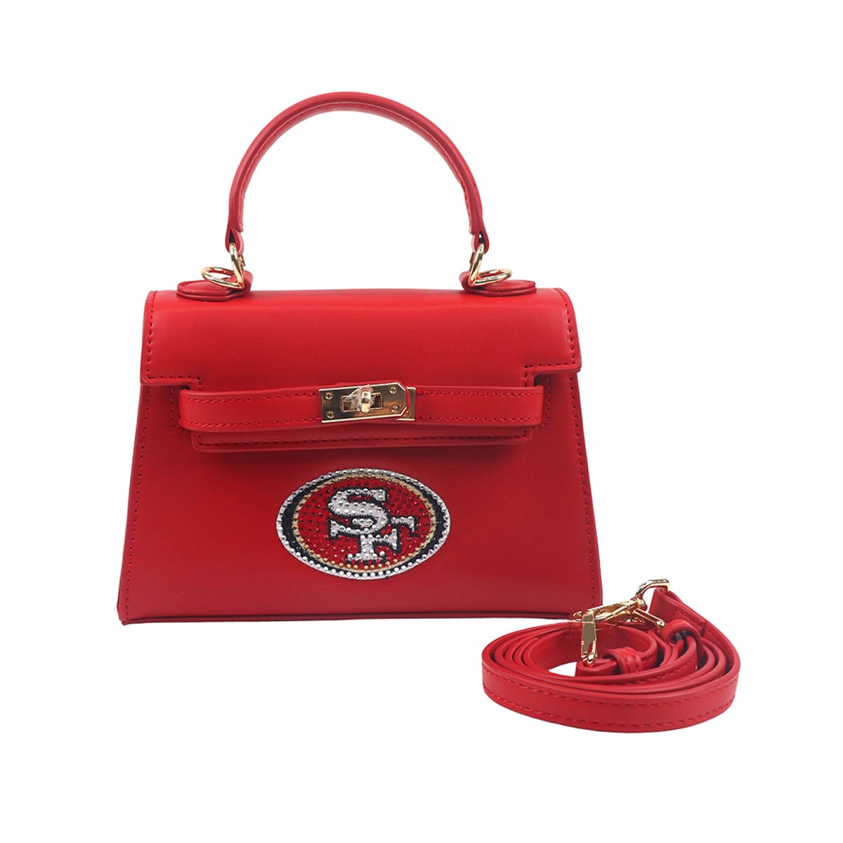Cuce San Francisco 49ers Team Color Vegan Leather Mini Purse