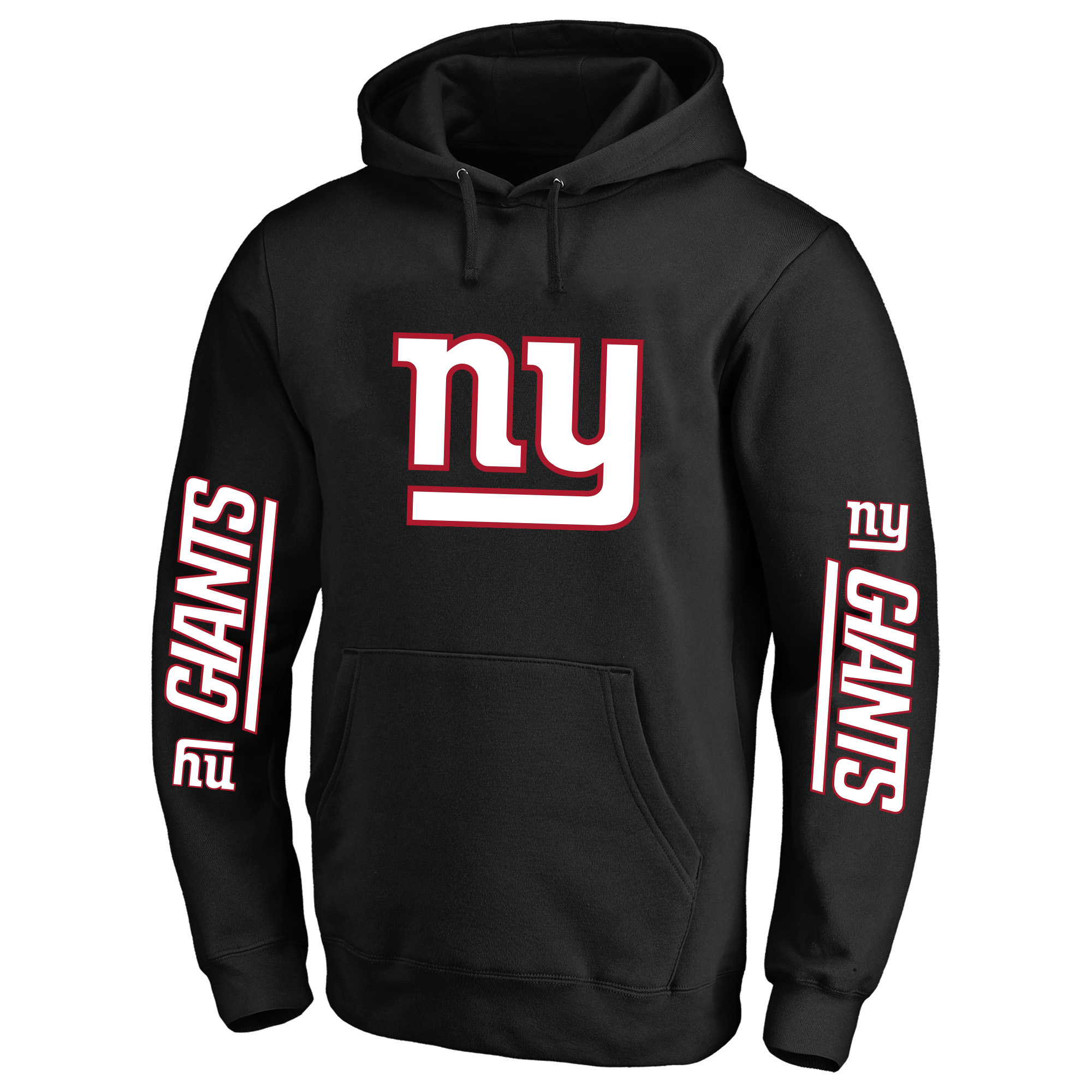 Men's Fanatics Black New York Giants Big & Tall 3-Hit Pullover Hoodie