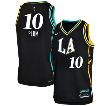 Youth Nike Kelsey Plum Black Los Angeles Sparks Victory Jersey - Rebel Edition