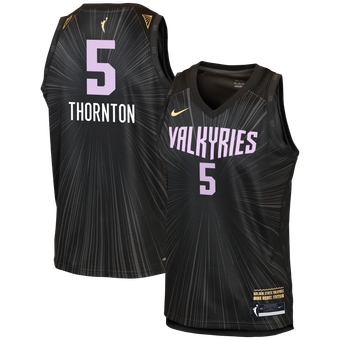Youth Nike Kayla Thornton Anthracite Golden State Valkyries Victory Jersey - Rebel Edition