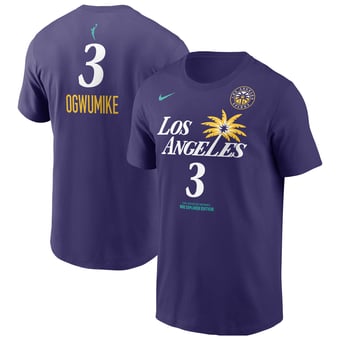 Men's Nike Nneka Ogwumike Purple Los Angeles Sparks Explorer Edition Name & Number T-Shirt