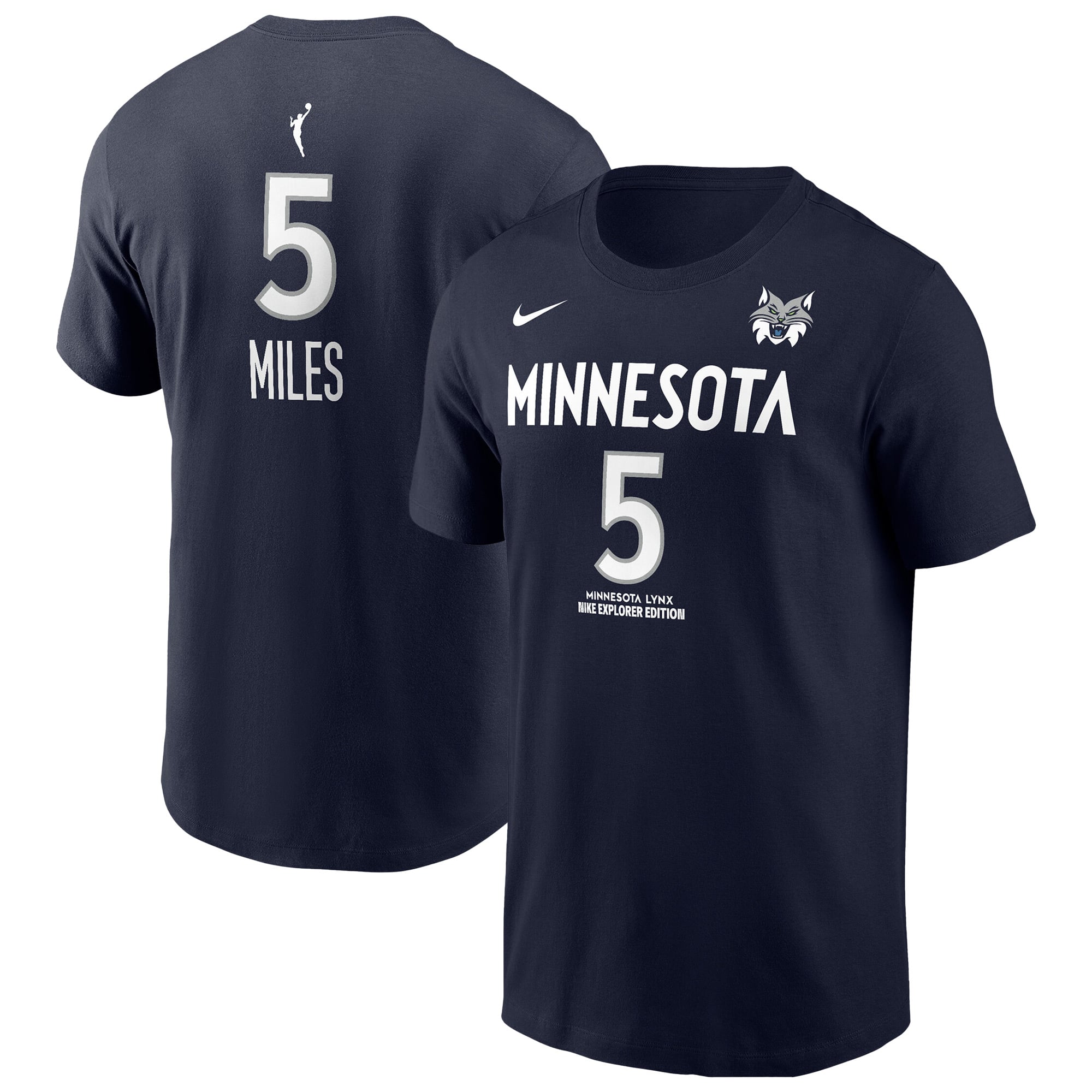 Men's Nike Olivia Miles Navy Minnesota Lynx Explorer Edition Name & Number T-Shirt