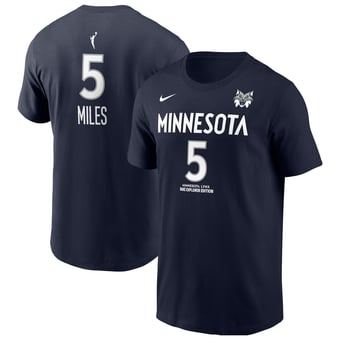 Men's Nike Olivia Miles Navy Minnesota Lynx Explorer Edition Name & Number T-Shirt