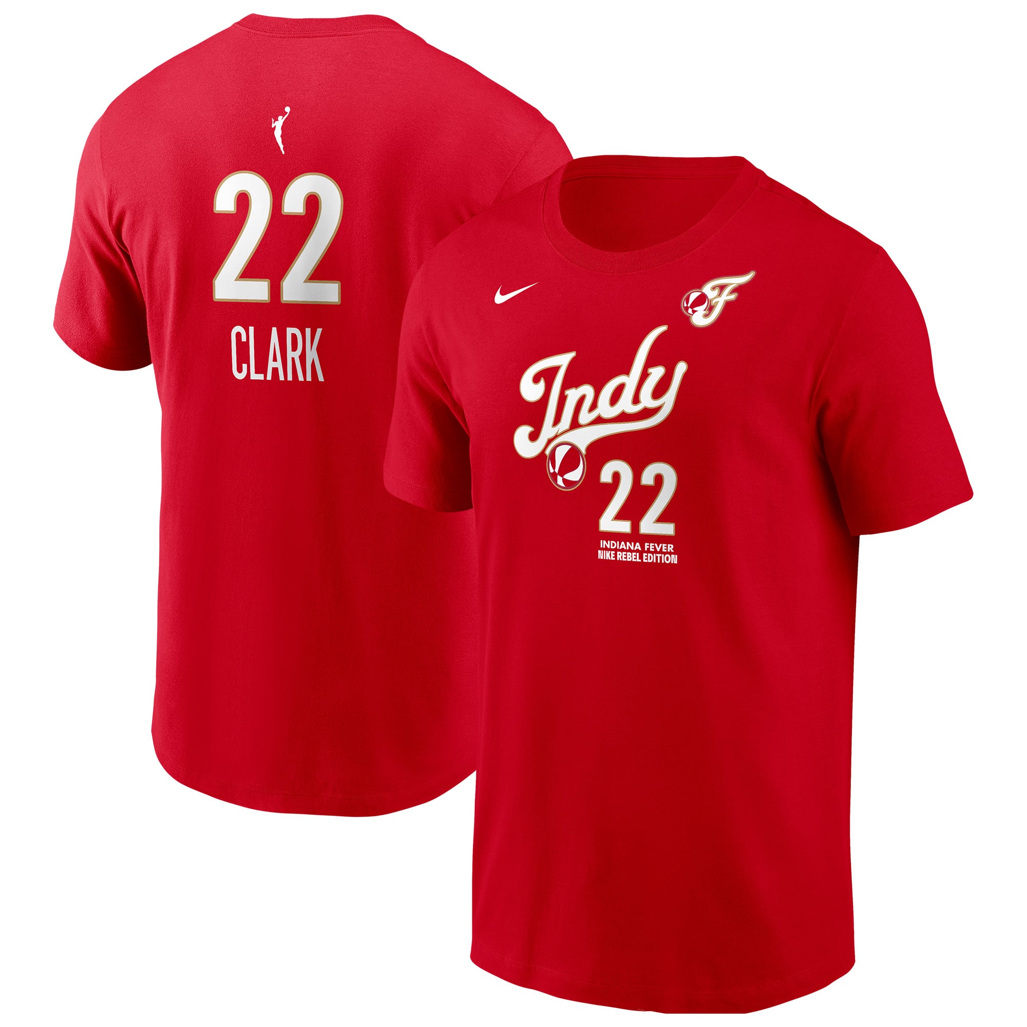 Men's Nike Caitlin Clark Red Indiana Fever Name & Number Rebel Edition T-Shirt