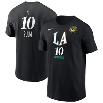 Men's Nike Kelsey Plum Black Los Angeles Sparks Name & Number Rebel Edition T-Shirt