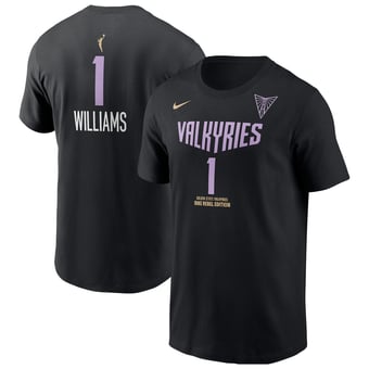 Men's Nike Gabby Williams Black Golden State Valkyries Name & Number Rebel Edition T-Shirt