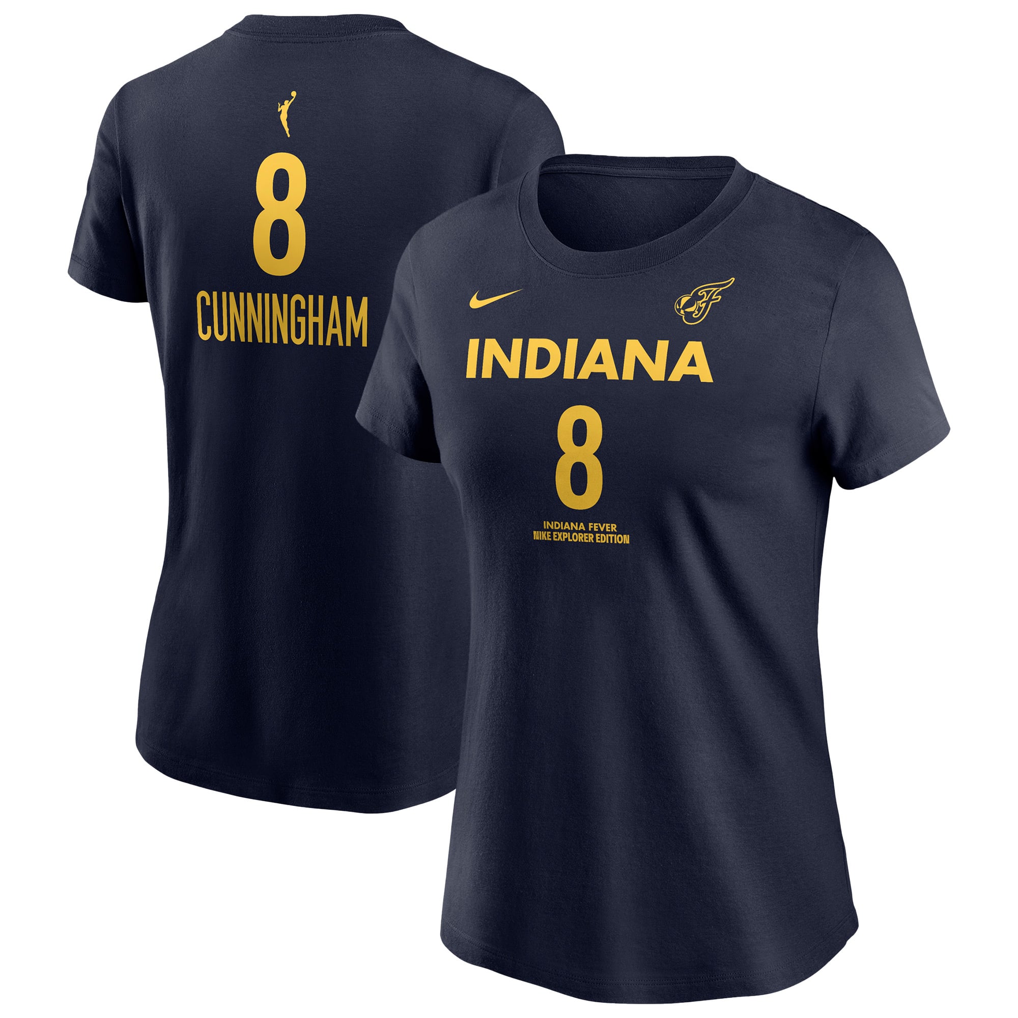 Nike Women's Sophie Cunningham Navy Indiana Fever Name & Number Explorer Edition T-Shirt - Navy