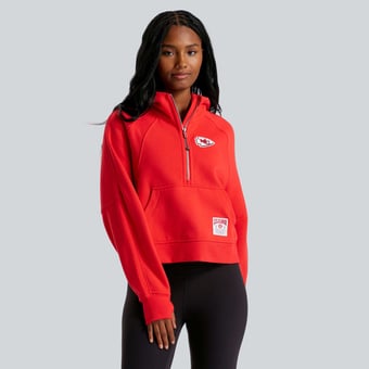 Women's lululemon  True Red Kansas City Chiefs Scuba Oversized Half-Zip Hoodie