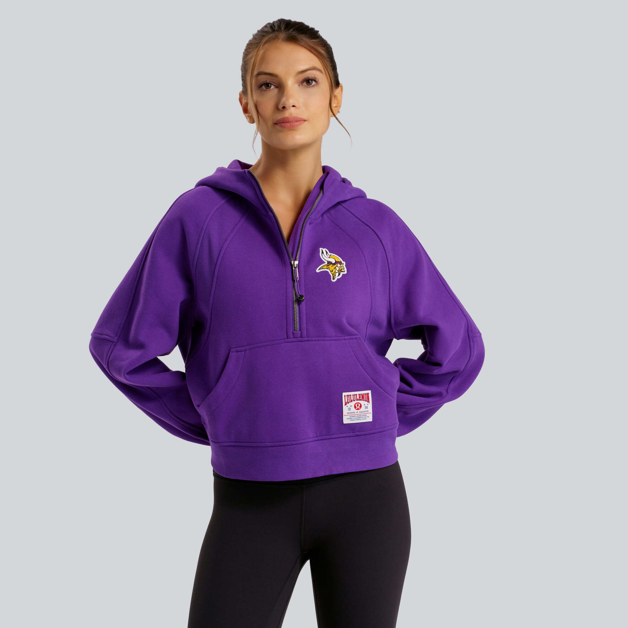 Women’s lululemon College Purple Minnesota Vikings Scuba Oversized Half-Zip Hoodie Women’s lululemon College Purple Minnesota Vikings Scuba Oversized Half-Zip Hoodie