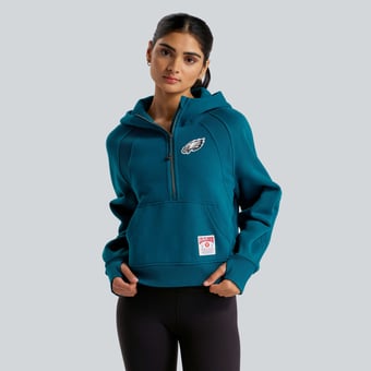 Women's lululemon  Laguna Philadelphia Eagles Scuba Oversized Half-Zip Hoodie