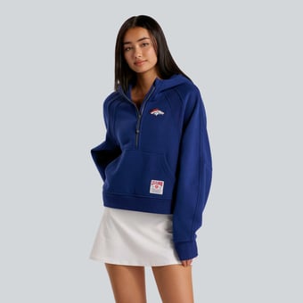 Women's lululemon  Midnight Shadow Denver Broncos Scuba Oversized Half-Zip Hoodie