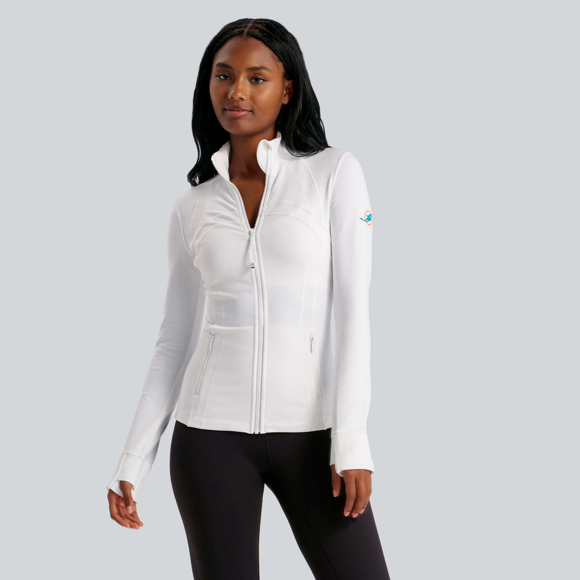 Women's lululemon  White Miami Dolphins Define Jacket *Luon™