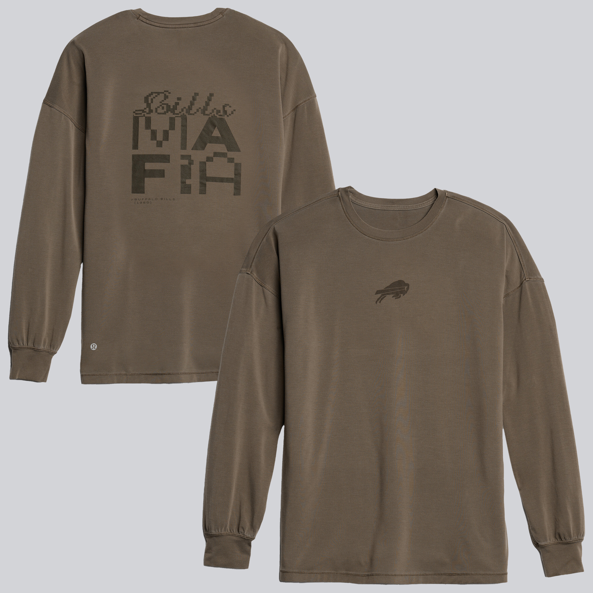 Women's lululemon Solid Nomad Buffalo Bills Easy Set Relaxed Fit Long Sleeve T-Shirt