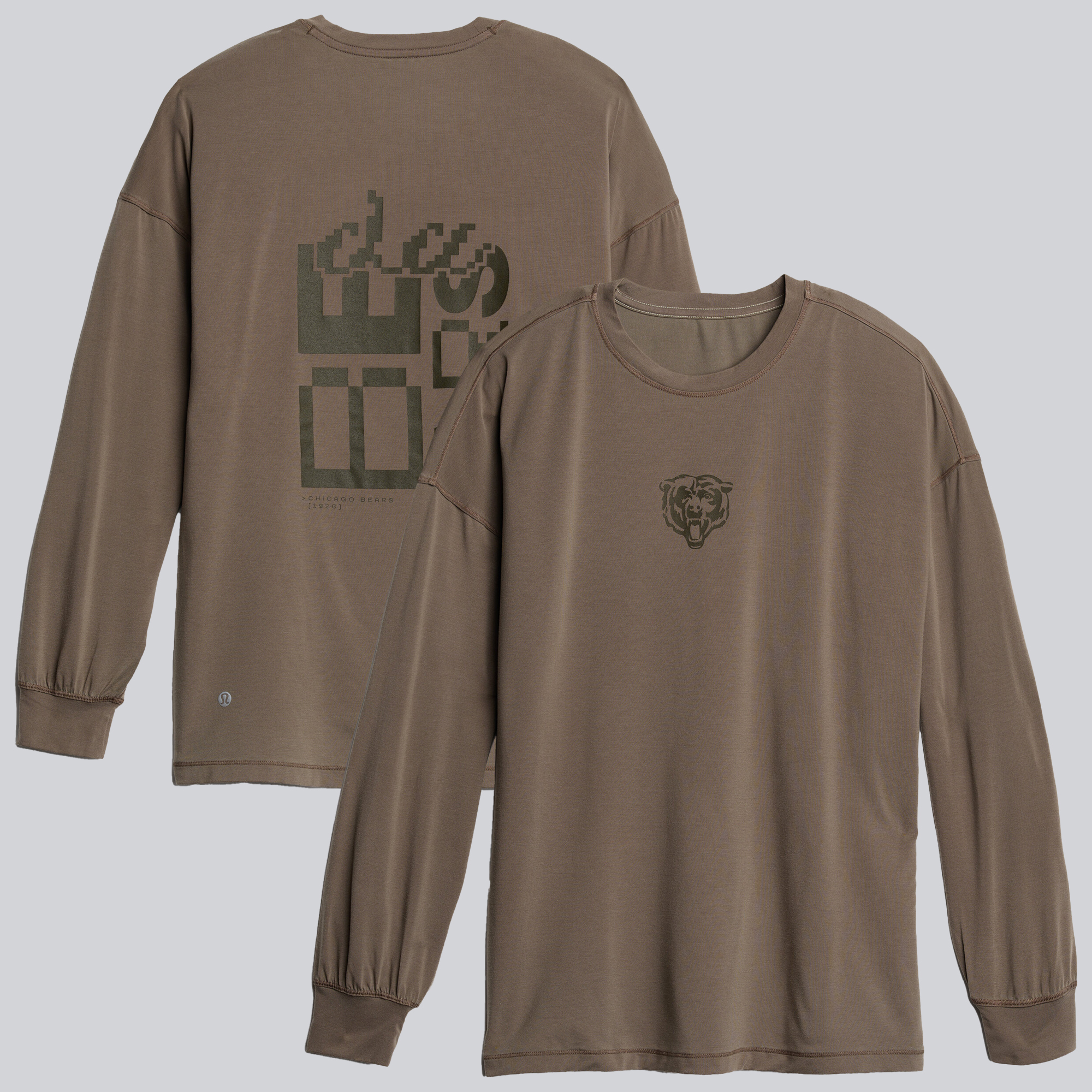 Women's lululemon Solid Nomad Chicago Bears Easy Set Relaxed Fit Long Sleeve T-Shirt