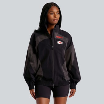 Women's lululemon Black Kansas City Chiefs Ventilated Oversized Track Jacket