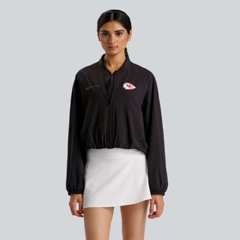 Women's lululemon  Black Kansas City Chiefs Breezily Full-Zip Bomber Jacket