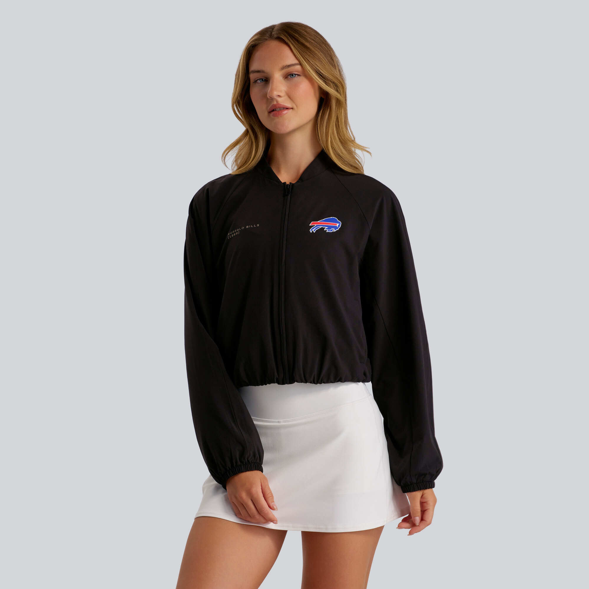 Women's lululemon Black Buffalo Bills Breezily Full-Zip Bomber Jacket