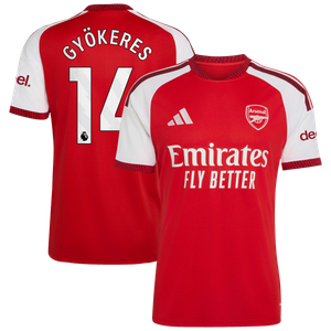 Maillot Domicile Arsenal adidas 2026-27 avec flocage Gyökeres 14, vue 1