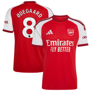 Maillot Domicile Arsenal adidas 2026-27 avec flocage Ødegaard 8, vue 1