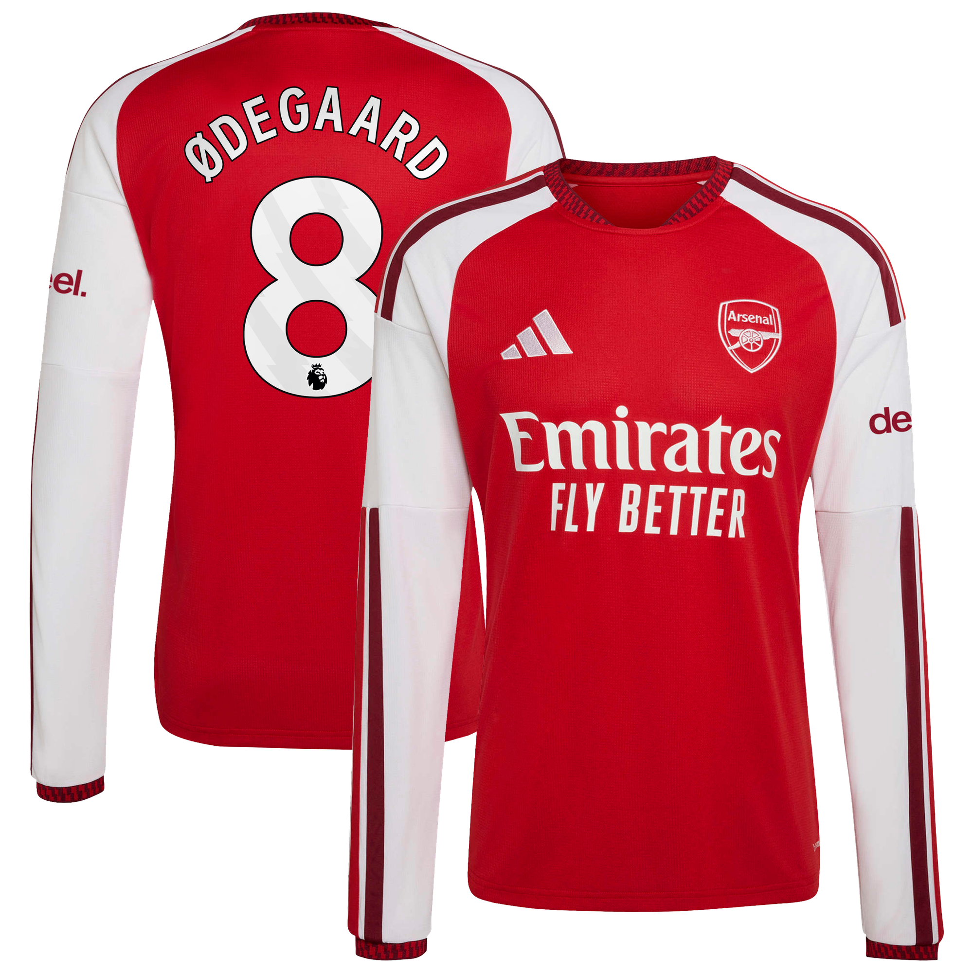 Maillot Domicile manches longues Arsenal adidas 2026-27 avec flocage Ødegaard 8