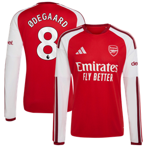 Maillot Domicile manches longues Arsenal adidas 2026-27  avec flocage Ødegaard 8, vue 1